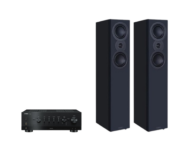 Yamaha R-N800A Hi-Fi Network Receiver Amplifier + Mission LX-5 MKII Floor Standing Speakers Package and 5 metres Classic 79 Strand