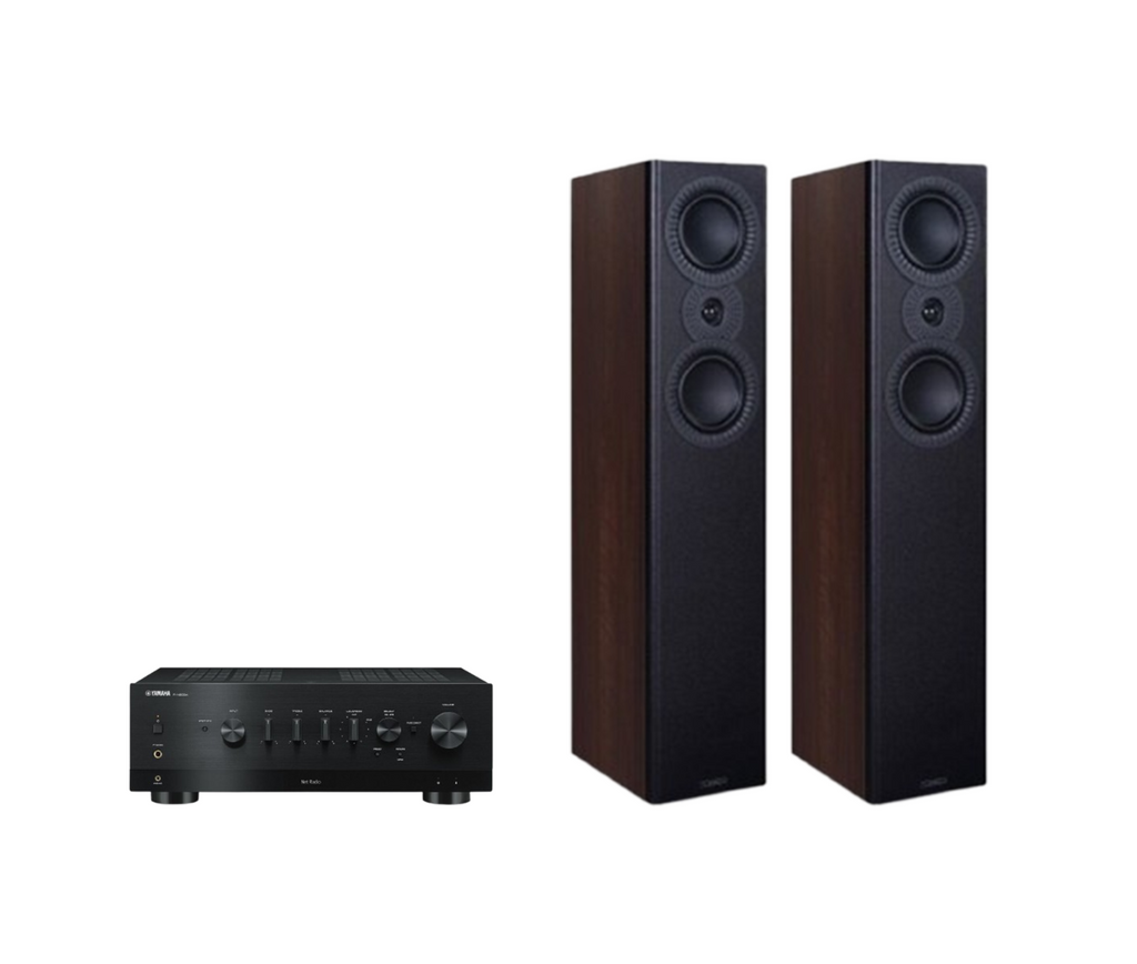 Yamaha R-N800A Hi-Fi Network Receiver Amplifier + Mission LX-4 MKII Floor Standing Speakers Package and 5 metres Classic 79 Strand