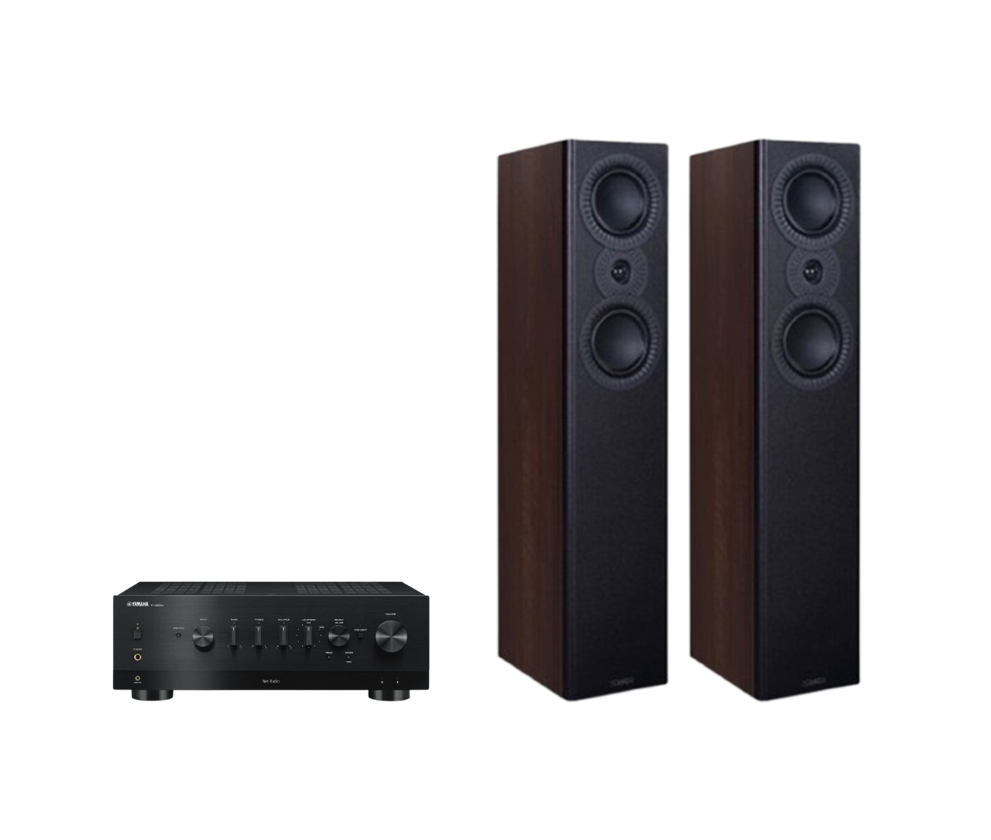 Yamaha R-N800A Hi-Fi Network Receiver Amplifier + Mission LX-4 MKII Floor Standing Speakers Package and 5 metres Classic 79 Strand