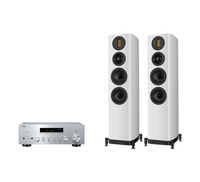 Yamaha R-N800A Hi-Fi Network Receiver Amplifier + Wharfedale Evo 5.3 Floor Standing Speakers Package and 5 metres Classic 79 Strand