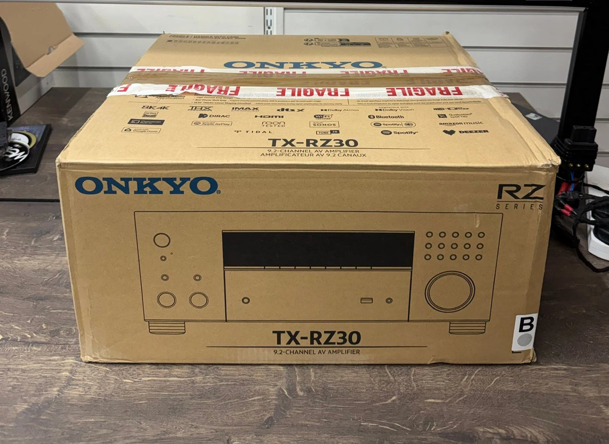 ONKYO TX-RZ30 Home Hifi Cinema 9.2 Channel IMAX AV Surround Receiver Amplifier - Black - OPEN BOX