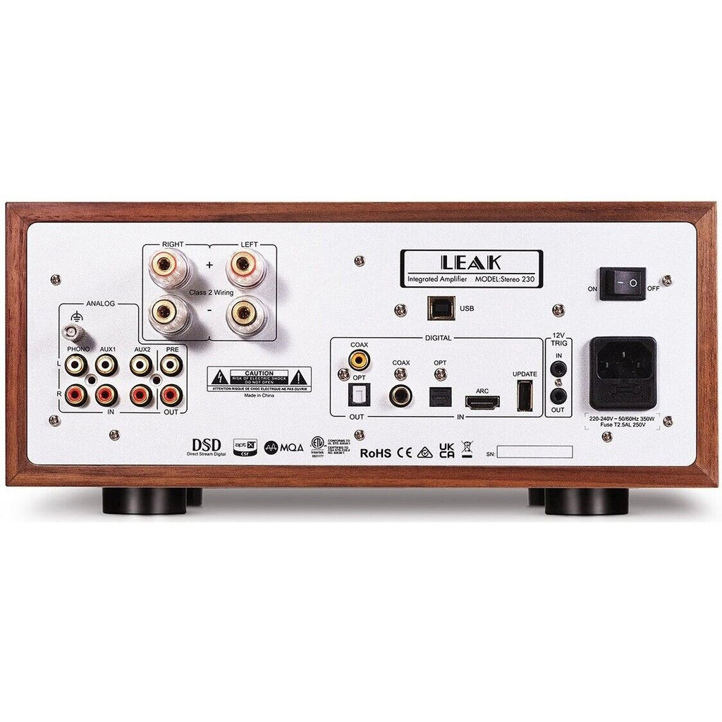 LEAK Stereo 230 Integrated Amplifier - Walnut