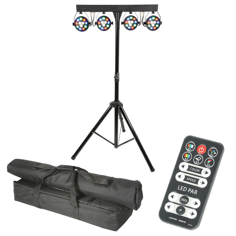 QTX PB-1214 Powerful & compact LED Party Bar With stand & Caqrry Bag included