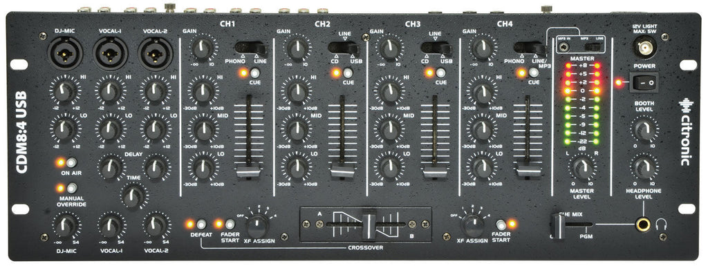 Citronic 4 Channel 19" DJ Mixer