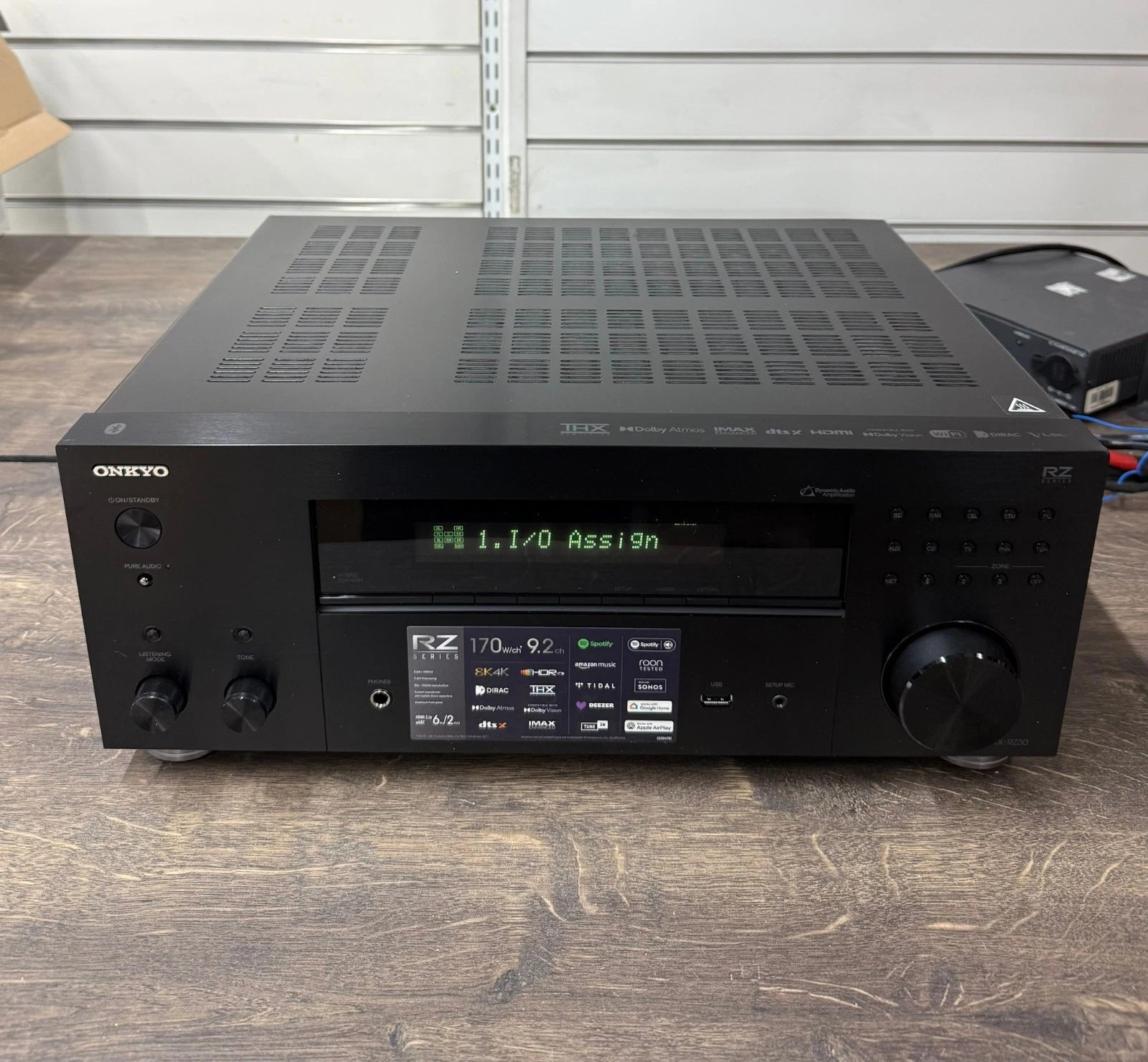 ONKYO TX-RZ30 Home Hifi Cinema 9.2 Channel IMAX AV Surround Receiver Amplifier - Black - OPEN BOX