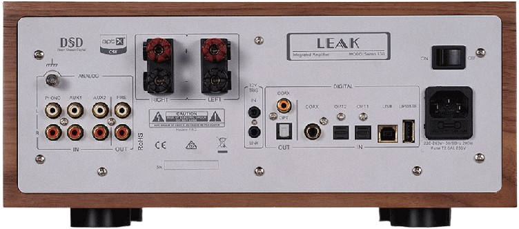 Wharfedale Diamond 12.3i Walnut + LEAK Stereo 130 Integrated Amplifier – Walnut + 5M QED 79 Strand – Black