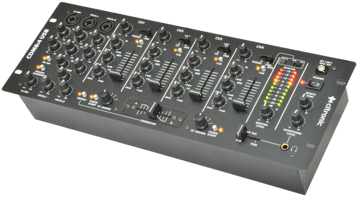 Citronic 4 Channel 19" DJ Mixer
