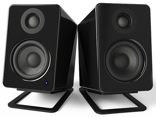 Kanto Audio S2 (Small) - Desktop Speaker Stands for YU2 Speakers (Pair) - Aluminium Black