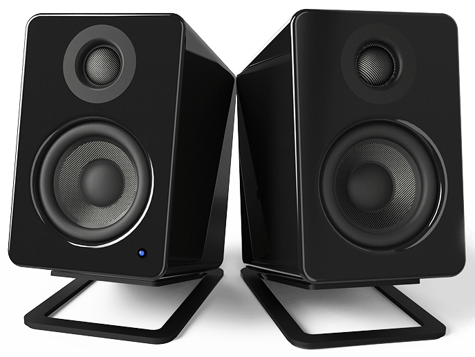 Kanto Audio S2 (Small) - Desktop Speaker Stands for YU2 Speakers (Pair) - Aluminium Black