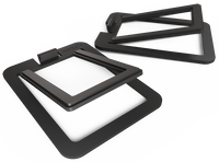 Kanto Audio S2 (Small) - Desktop Speaker Stands for YU2 Speakers (Pair) - Aluminium Black