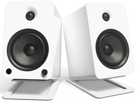 Kanto Audio S6 (Large) - Desktop Speaker Stands for YU6 & TUK Speakers (Pair) - Steel White