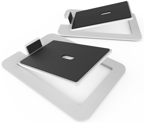 Kanto Audio S6 (Large) - Desktop Speaker Stands for YU6 & TUK Speakers (Pair) - Steel White
