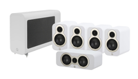 Q Acoustics 3010C 5.1 Cinema Pack – Satin White with 3060S Subwoofer - Satin White