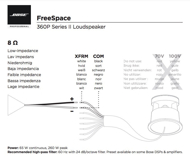 Bose FreeSpace 360P Series II - Single