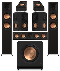 Klipsch RP-5000F II 5.1.2 Atmos Speaker Pack Black
