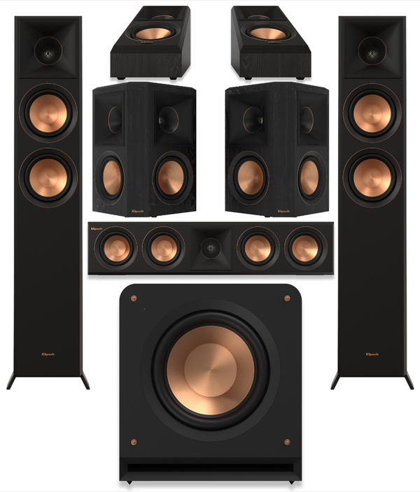 Klipsch RP-5000F II 5.1.2 Atmos Speaker Pack Black