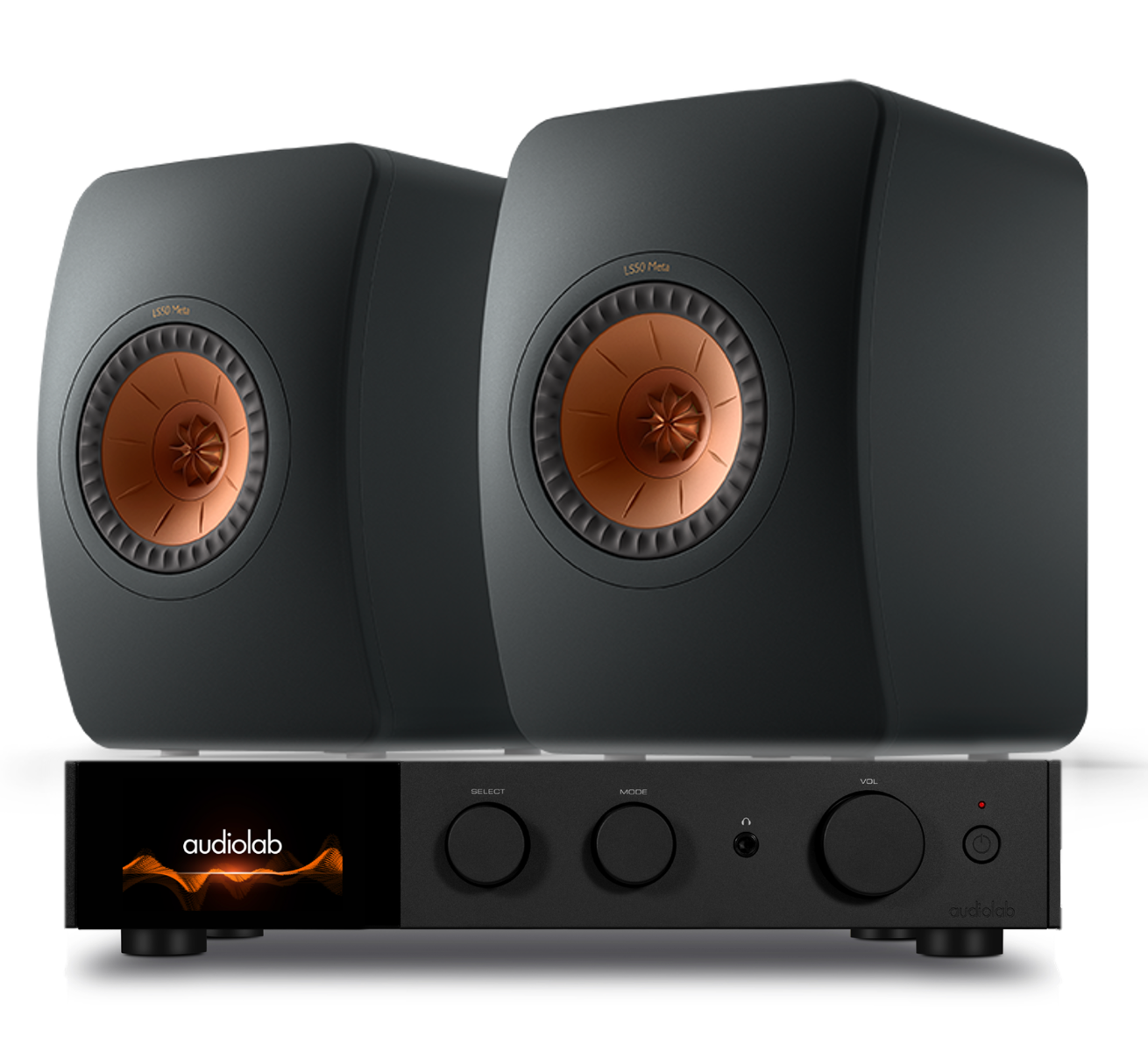 Audiolab 9000A & KEF LS50 META Bookshelf Speakers
