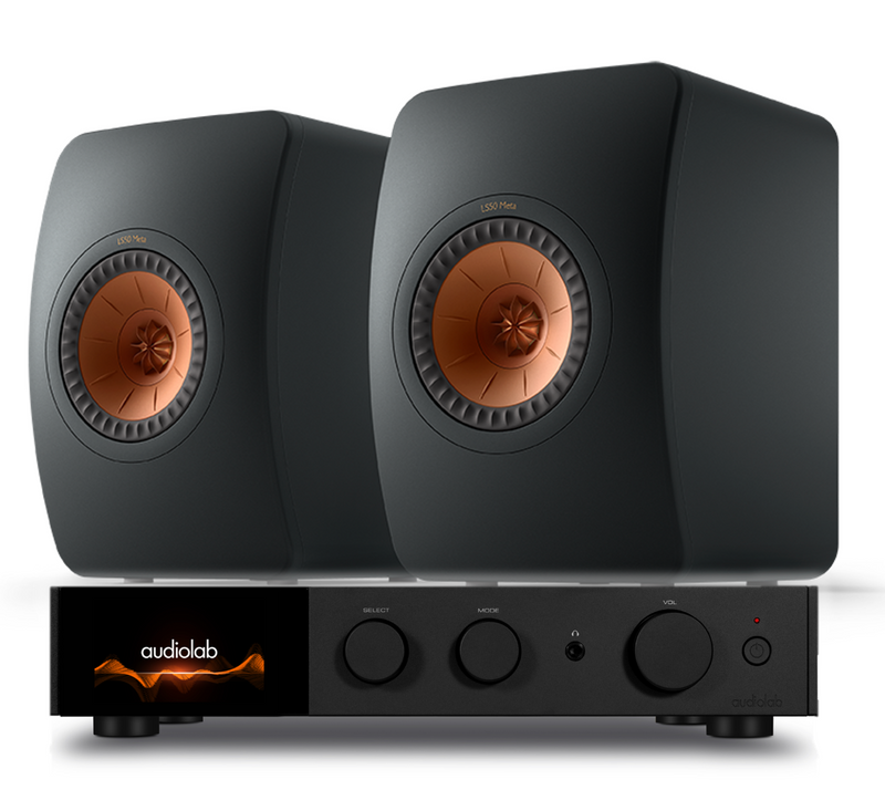 Audiolab 9000A & KEF LS50 META Bookshelf Speakers