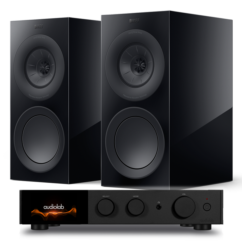 Audiolab 9000A & KEF R3 META Bookshelf Speakers
