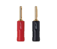 QED Screwloc ABS 4mm Banana Plug - Pair