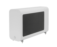 Q Acoustic M20 HD Wireless Music System Speakers - White + Q Acoustics 3060S Slimline Active Subwoofer - Satin White