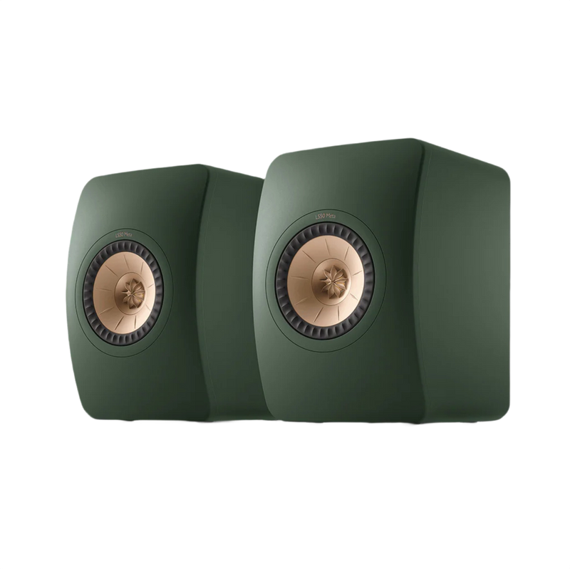 KEF LS50 Meta Bookshelf Speakers - Moss Green