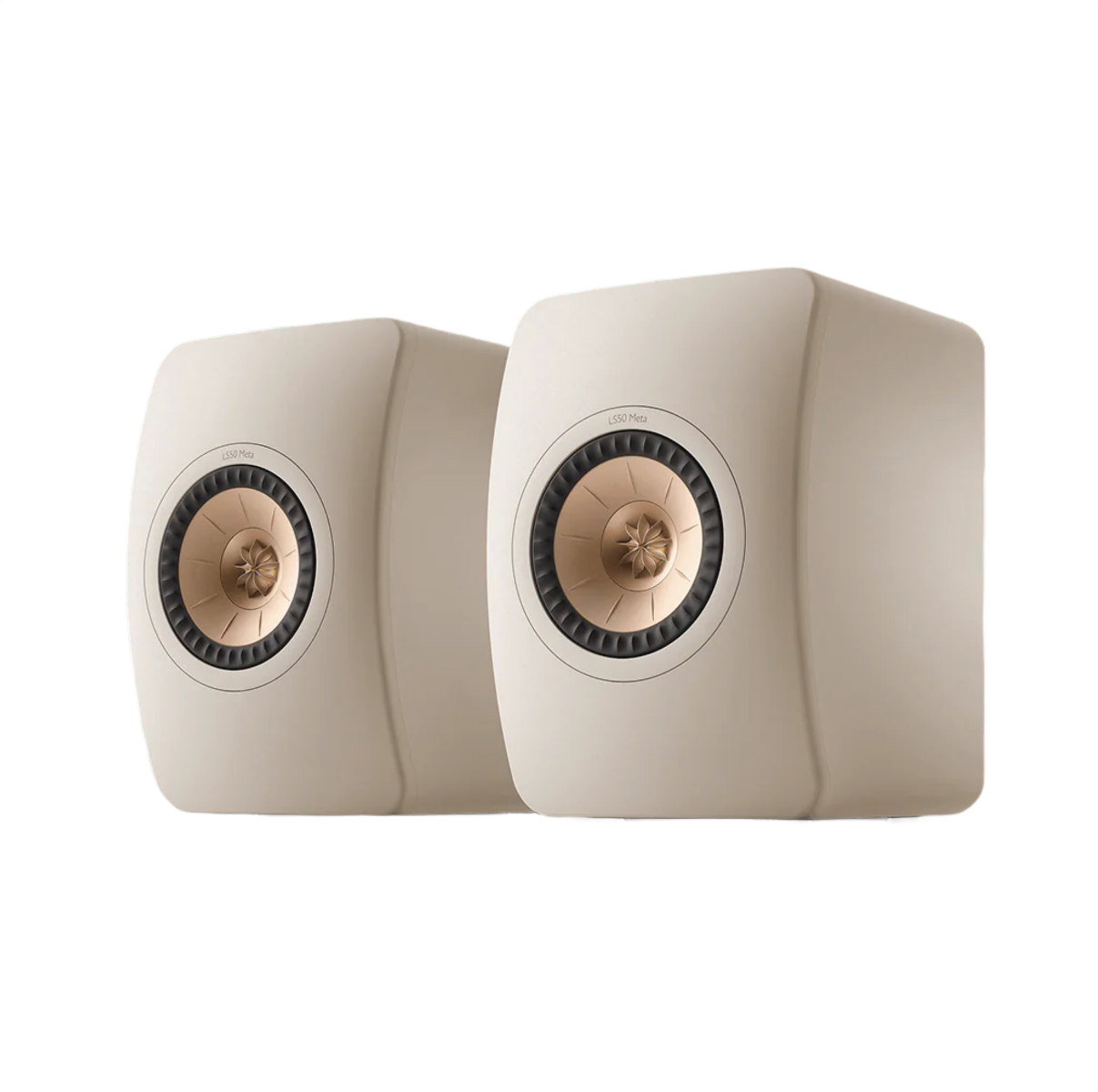KEF LS50 Meta Bookshelf Speakers - Sand Shell