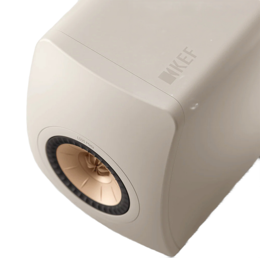 KEF LS50 Meta Bookshelf Speakers - Sand Shell