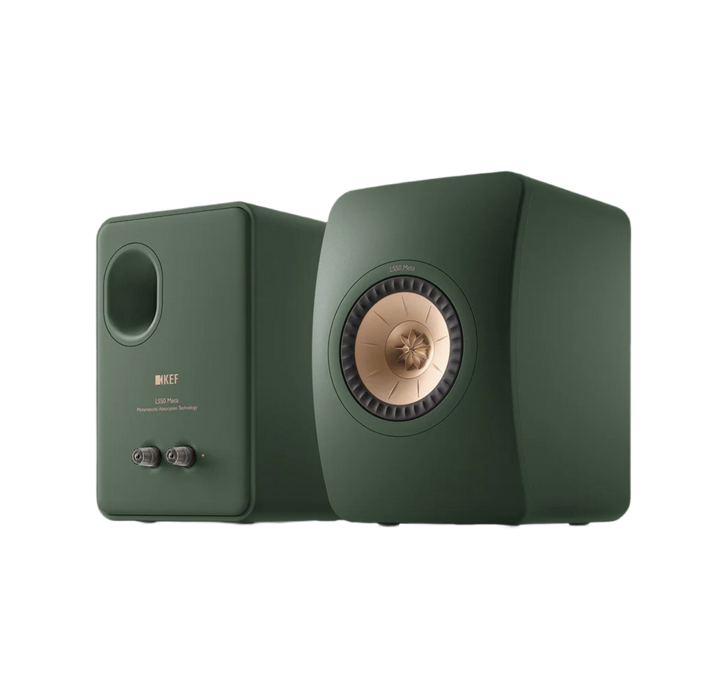 KEF LS50 Meta Bookshelf Speakers - Moss Green