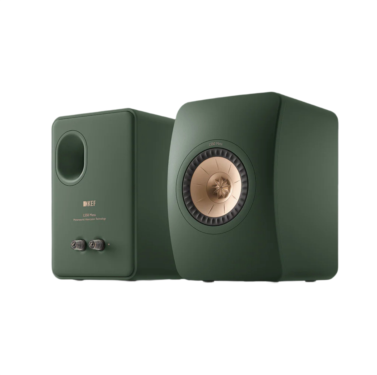 KEF LS50 Meta Bookshelf Speakers - Moss Green