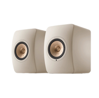 KEF LS50 Wireless II Studio Bookshelf Speakers - Sand Shell