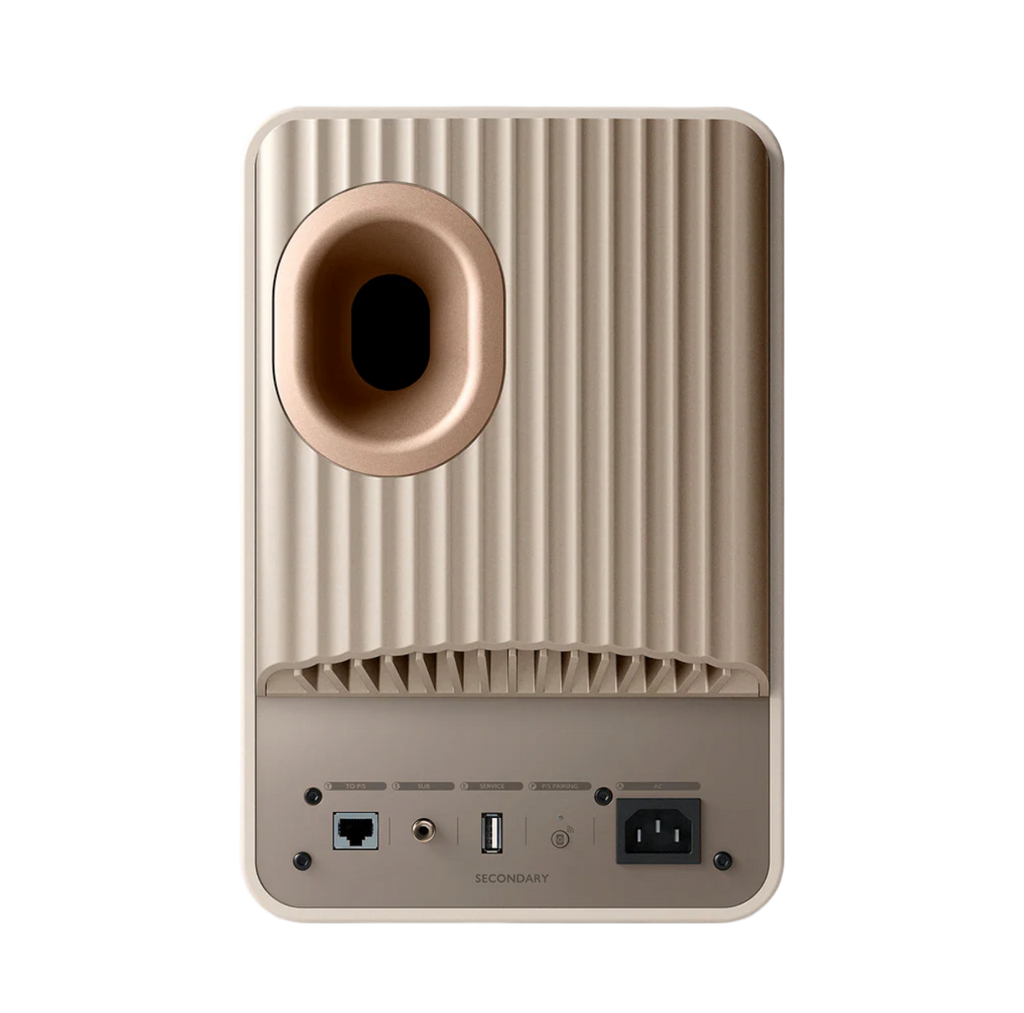 KEF LS50 Wireless II Studio Bookshelf Speakers - Sand Shell