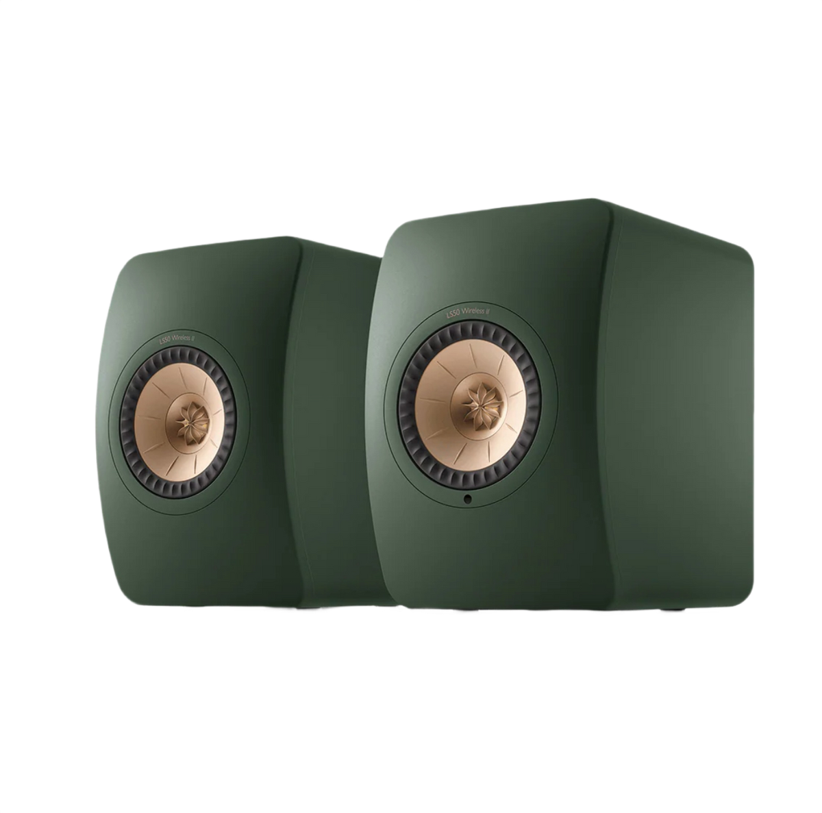 KEF LS50 Wireless II Studio Bookshelf Speakers - Moss Green