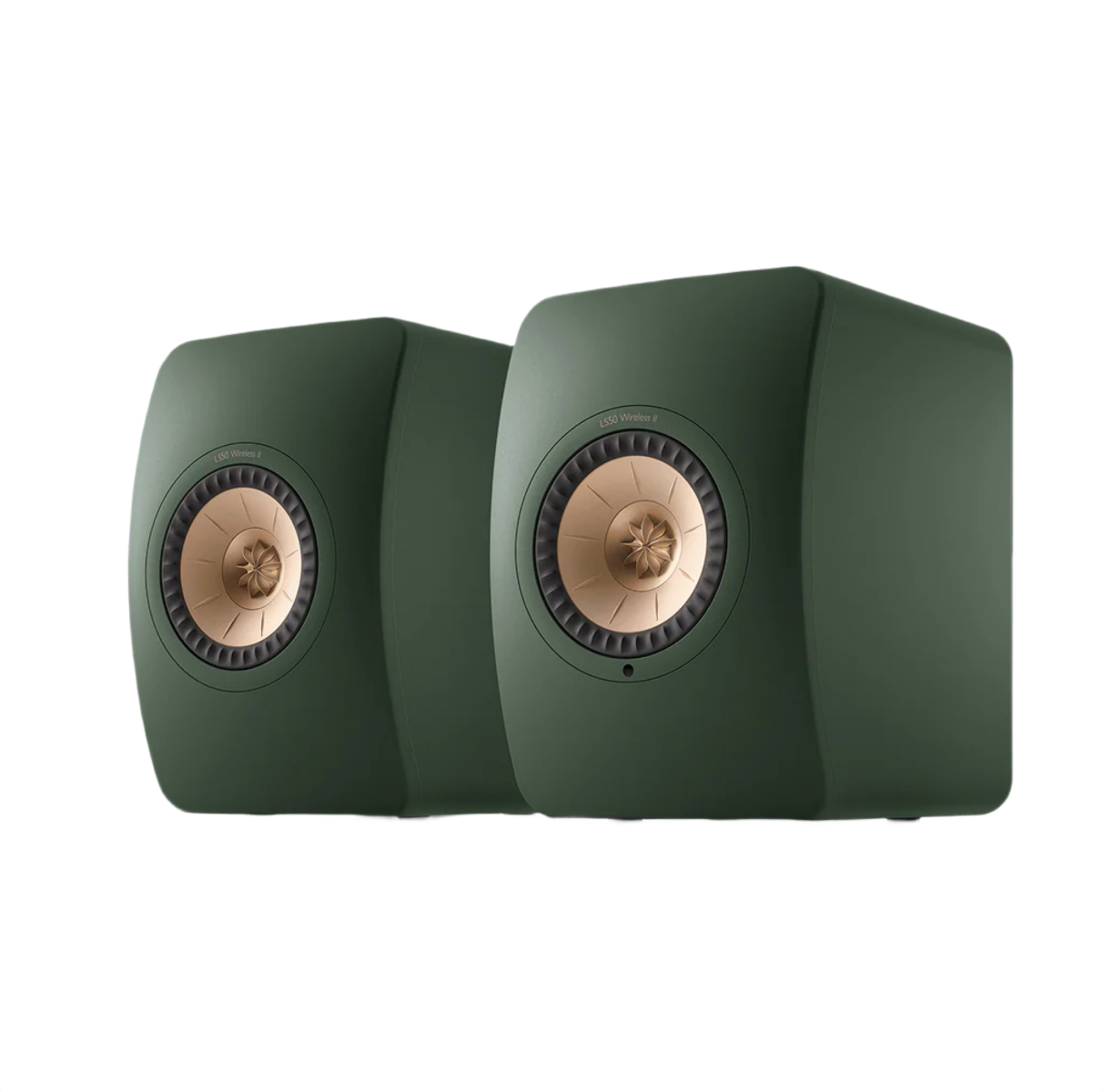 KEF LS50 Wireless II Studio Bookshelf Speakers - Moss Green