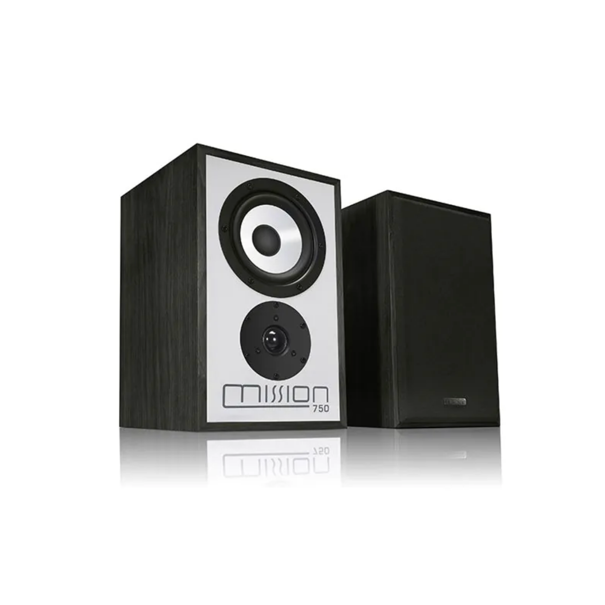 Mission 778X Stereo Amplifier & Mission 750 Bookshelf Speakers – Black
