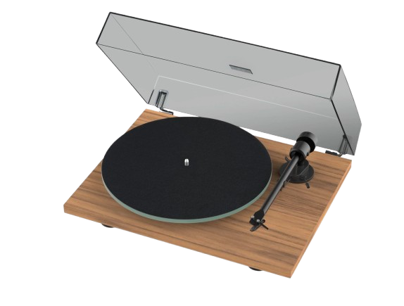 Pro-Ject T Line - T1 Evo Turntable + Kanto Audio YU6 Active Powered Bluetooth Studio Speakers - Walnut
