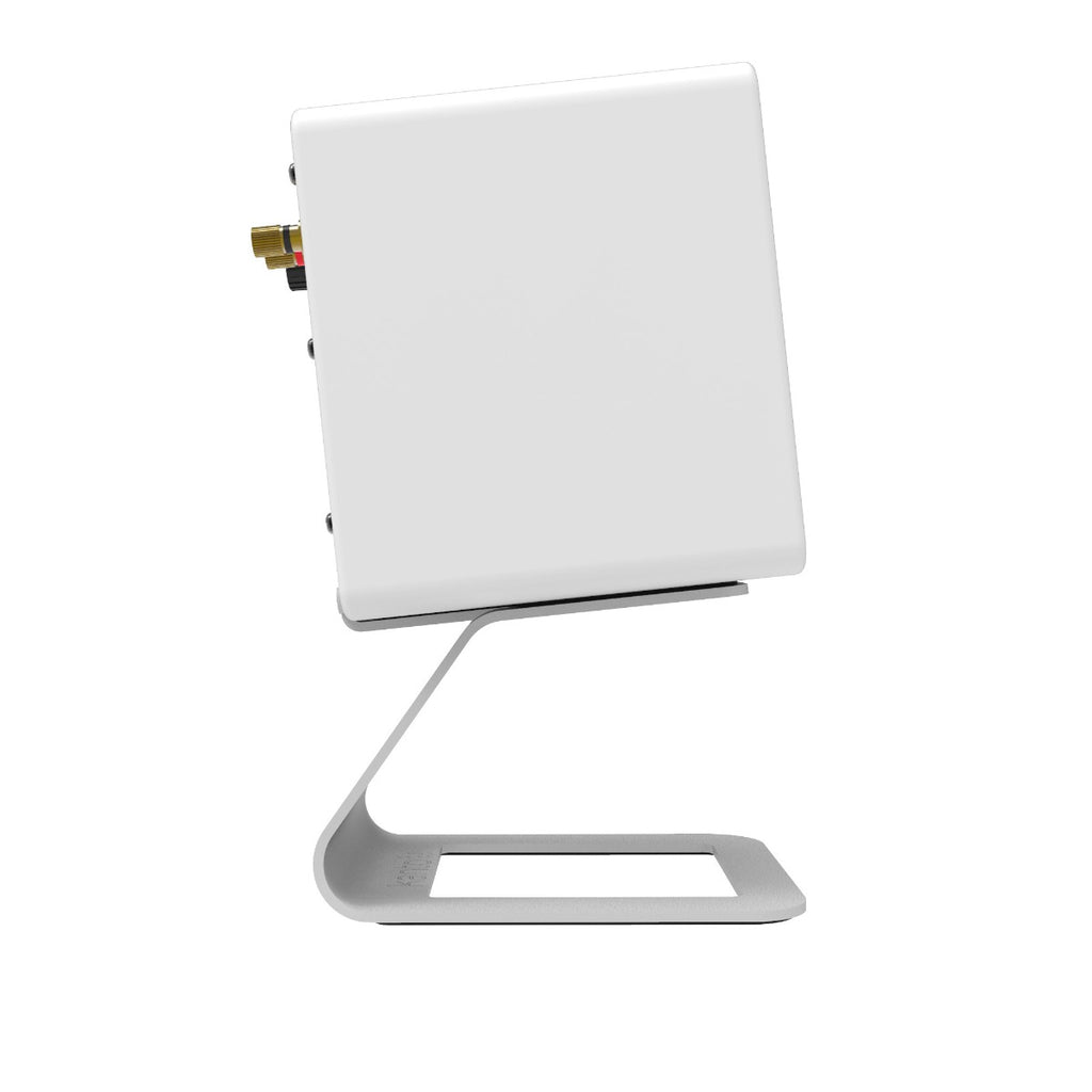 Kanto SE2 Elevated Desktop Speaker Stands for Small Speakers Pair - White