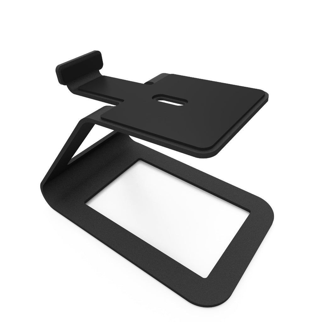 Kanto SE4 Elevated Desktop Speaker Stands for Midsize Speakers Pair - Black