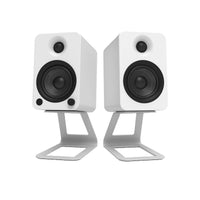 Kanto SE4 Elevated Desktop Speaker Stands for Midsize Speakers Pair - White