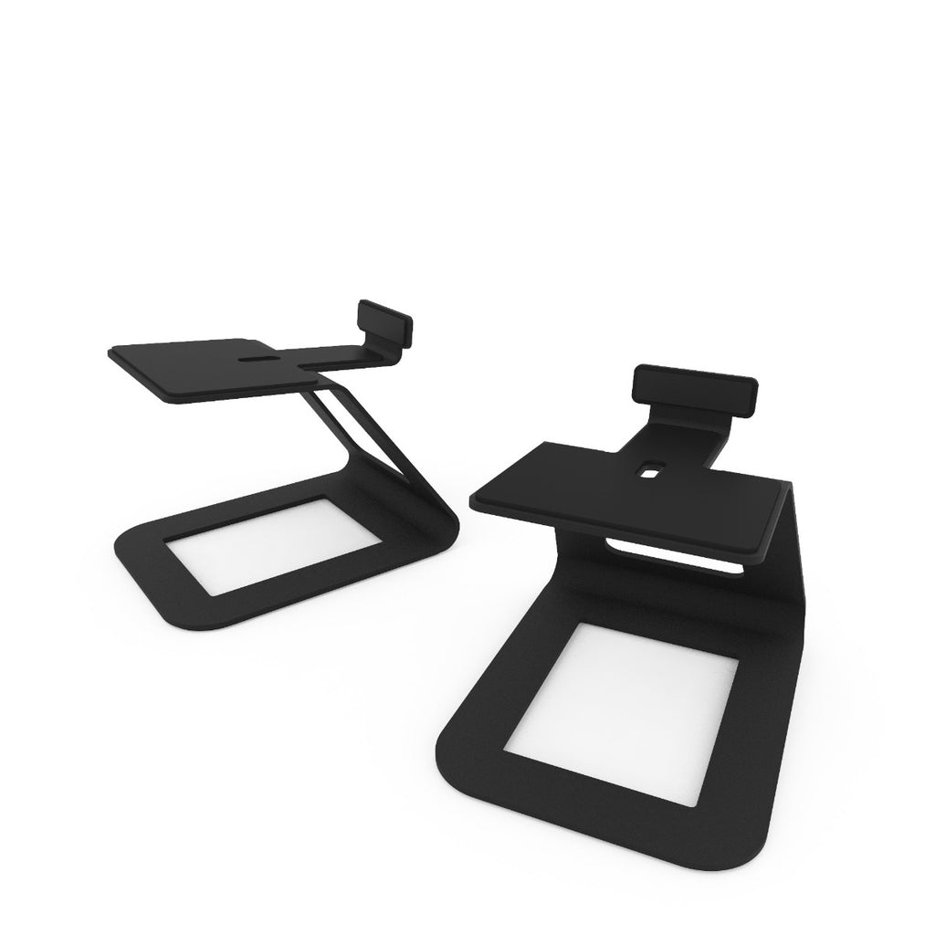 Kanto SE6 Elevated Desktop Speaker Stands for Large Speakers Pair - Black