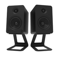 Kanto SE6 Elevated Desktop Speaker Stands for Large Speakers Pair - Black