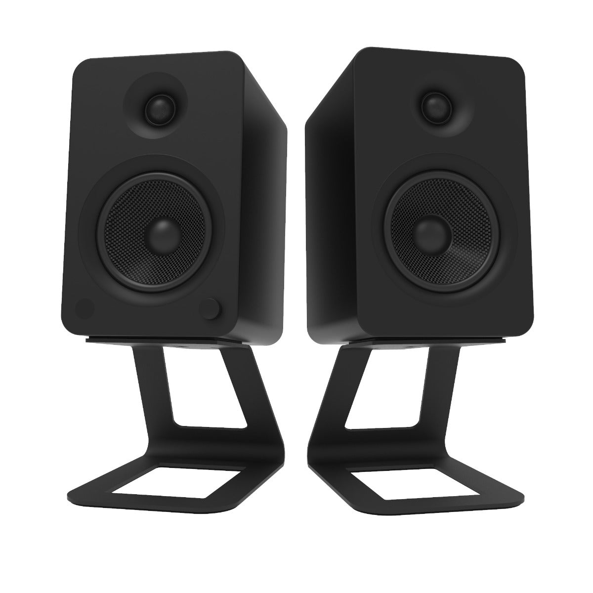 Kanto SE6 Elevated Desktop Speaker Stands for Large Speakers Pair - Black