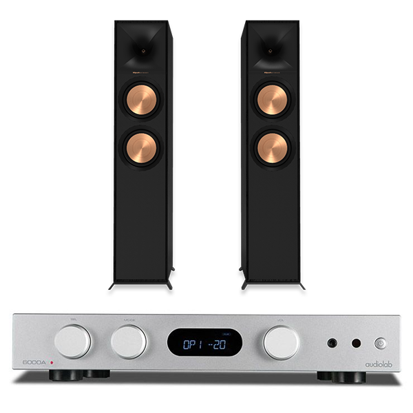 Audiolab 6000A - Integrated Amplifier + Klipsch R-600F Floorstanding Speakers