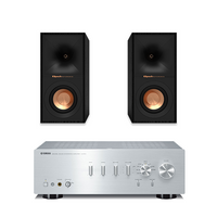 Yamaha A-S701 Stereo Amplifier + Klipsch R-40M Bookshelf Speakers