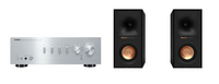 Yamaha A-S501 Stereo Amplifier + Klipsch R-40M Bookshelf Speakers