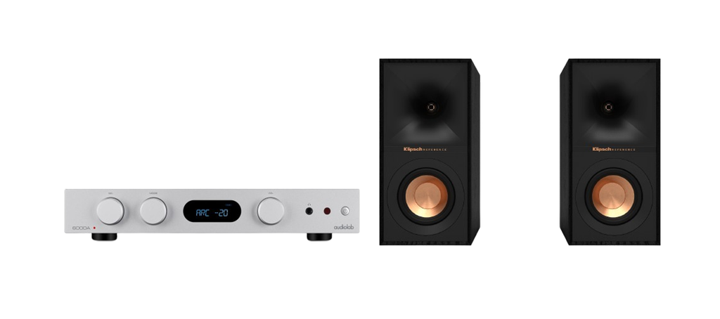 Audiolab 6000A Mk2 - Integrated Amplifier + Klipsch R-40M Bookshelf Speakers