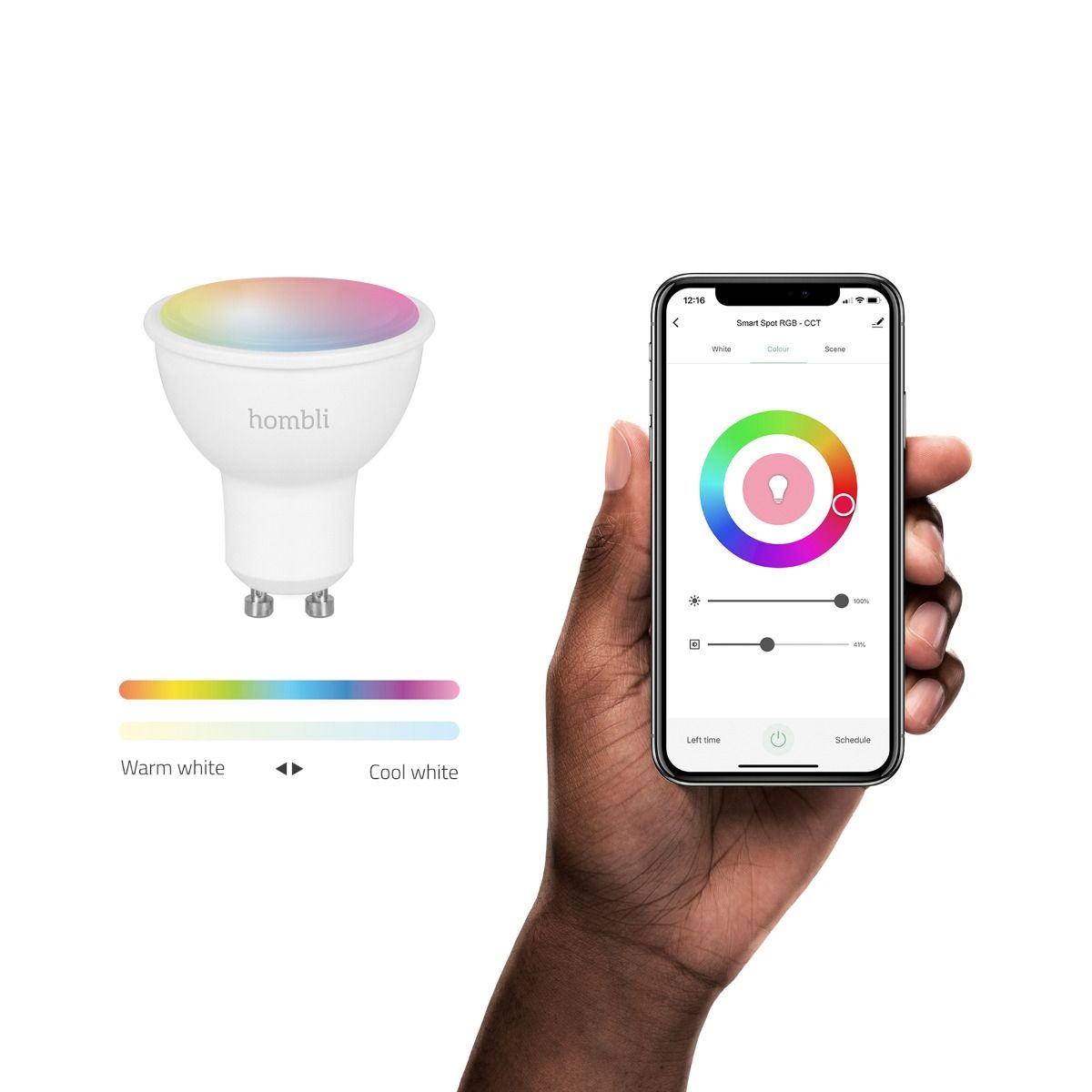 Hombli Smart Spot GU10 RGB (5 W) CCT - Single 