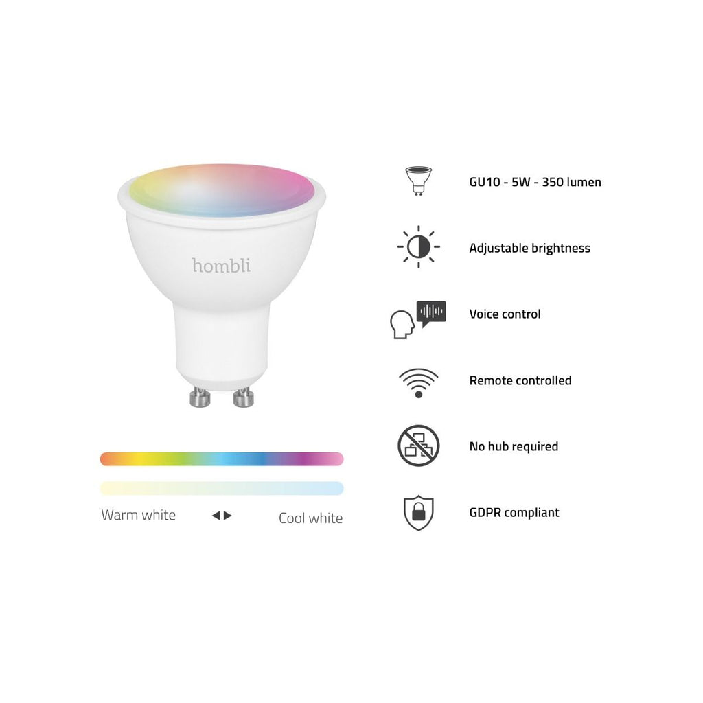 Hombli Smart Spot GU10 RGB (5 W) CCT - Single 