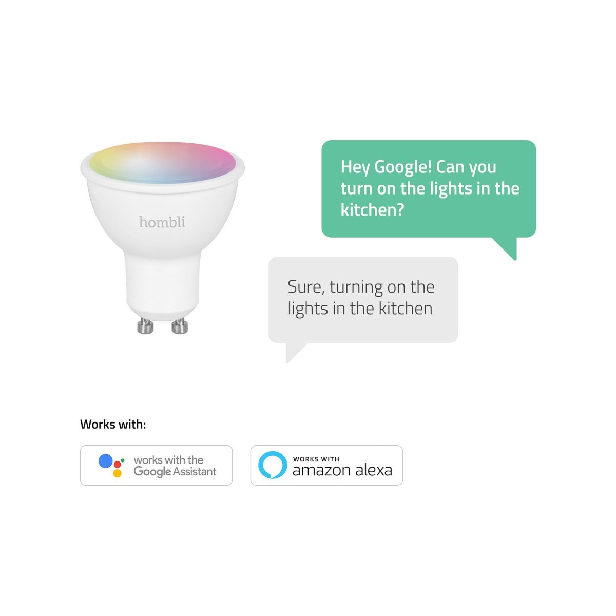 Hombli Smart Spot GU10 RGB (5 W) CCT - Single 