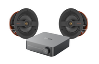 WiiM Amp Music Streaming Amplifier + 2 x Monitor Audio C1M Ceiling Speakers + 20m QED QX16/2